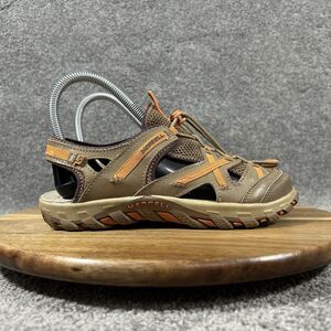 Merrell Waterpro Skip Kids Size 3 Otter Burnt Orange Sports Hiking Sandals Used